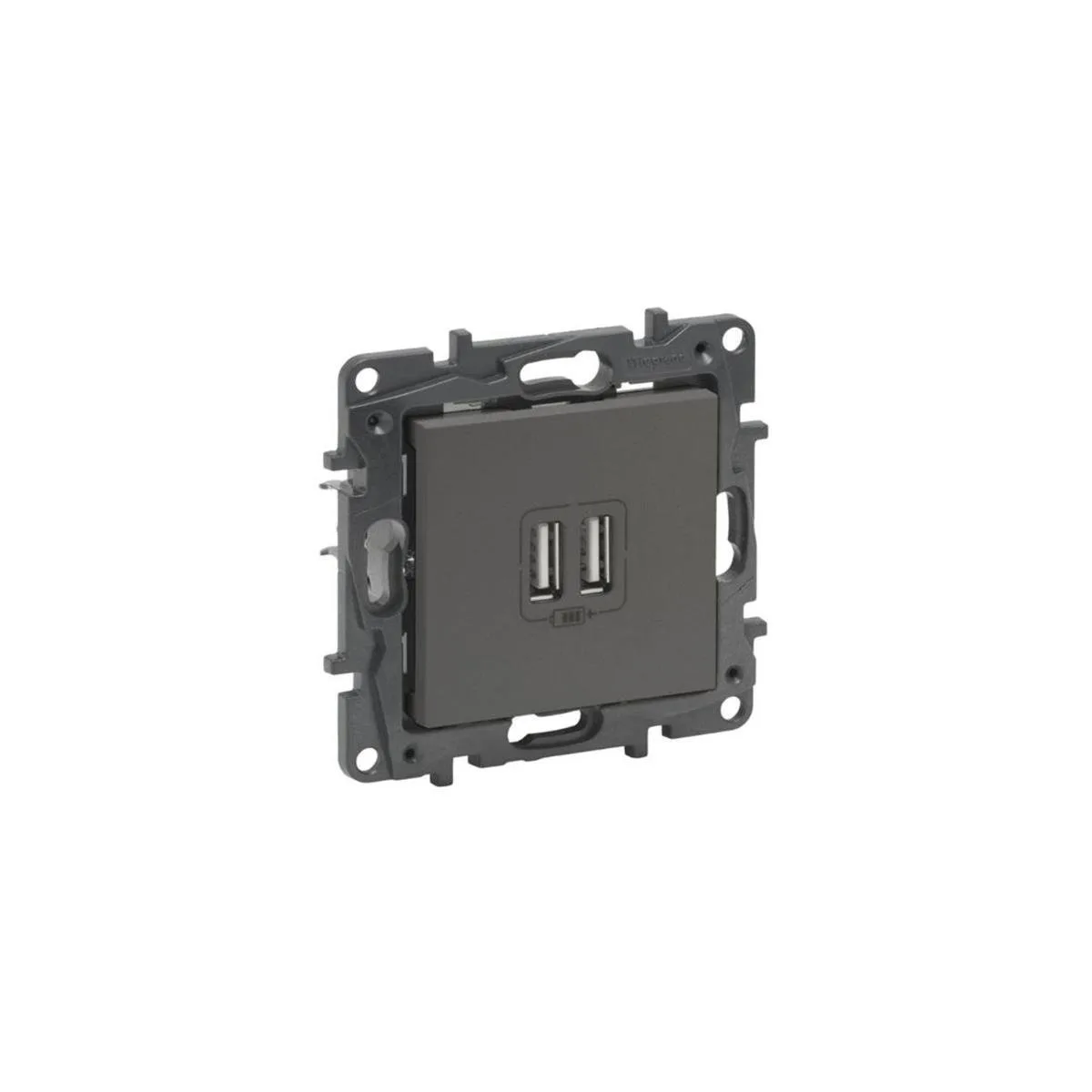 Legrand 768894 Raventi Ikılı USB Sarj Tıtanyum