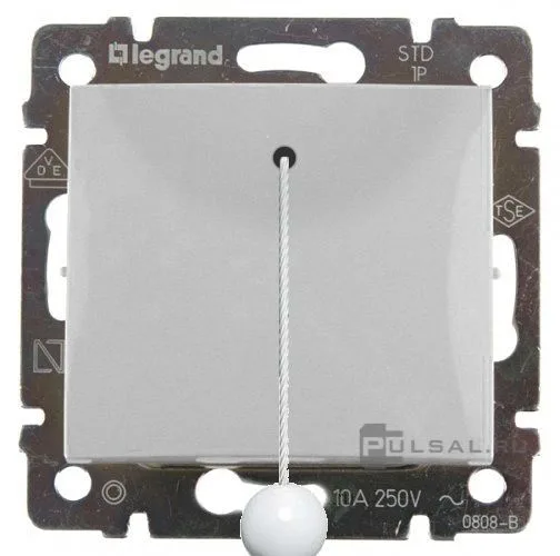 Legrand 770119 Valena Kordonlu Liht Butonu 10A - 250V -alüminyum