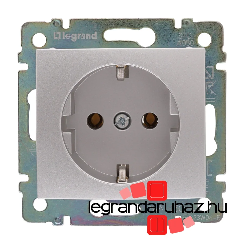 Legrand 770120 Valena topraklı priz 10/16 A - 250V AC Alüminyum