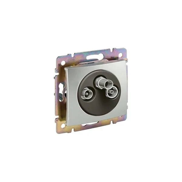 Legrand 770135 Valena -TV-RD-SAT prizi Yıldız dağıtım için sonlu Alümiyum