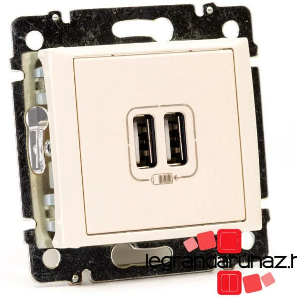 Legrand 774170 Valena USB bej şarj prizi 2 çıkışlı 1500mA Direkt 220V AC giriş USB çıkış