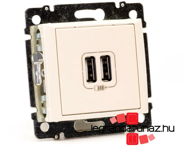 Legrand 774170 Valena USB bej şarj prizi 2 çıkışlı 1500mA Direkt 220V AC giriş USB çıkış