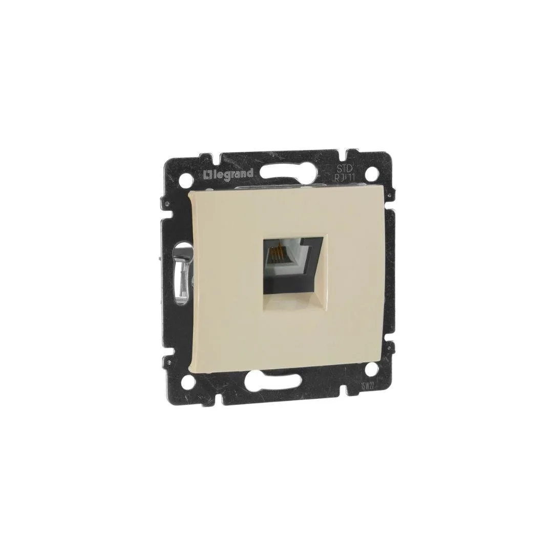 Legrand 774338 Valena telefon prizi RJ11 4 kontak -1çıkış bej