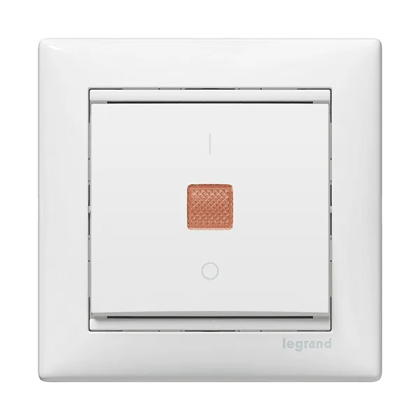 Legrand 774410 Valena Işıklı anahtar mekanizma 10 A - 250V -Beyaz