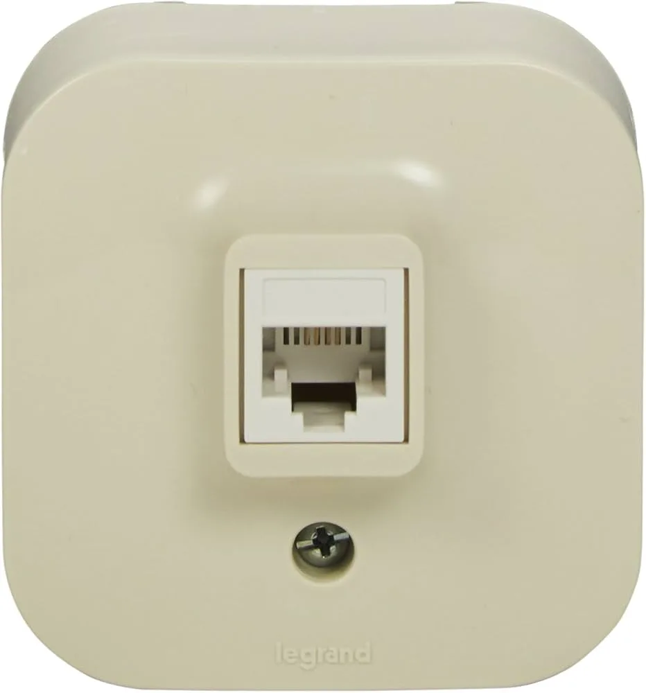 Legrand 782444 Legrand 782444 Forix IP21 serisi sıva üstü bej RJ11 telefon prizi - Görsel 1
