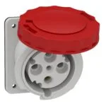 Schneider 81282 4X63A 3P+E 380-415VAC IP67 Pratika Eğik Makine Prizi