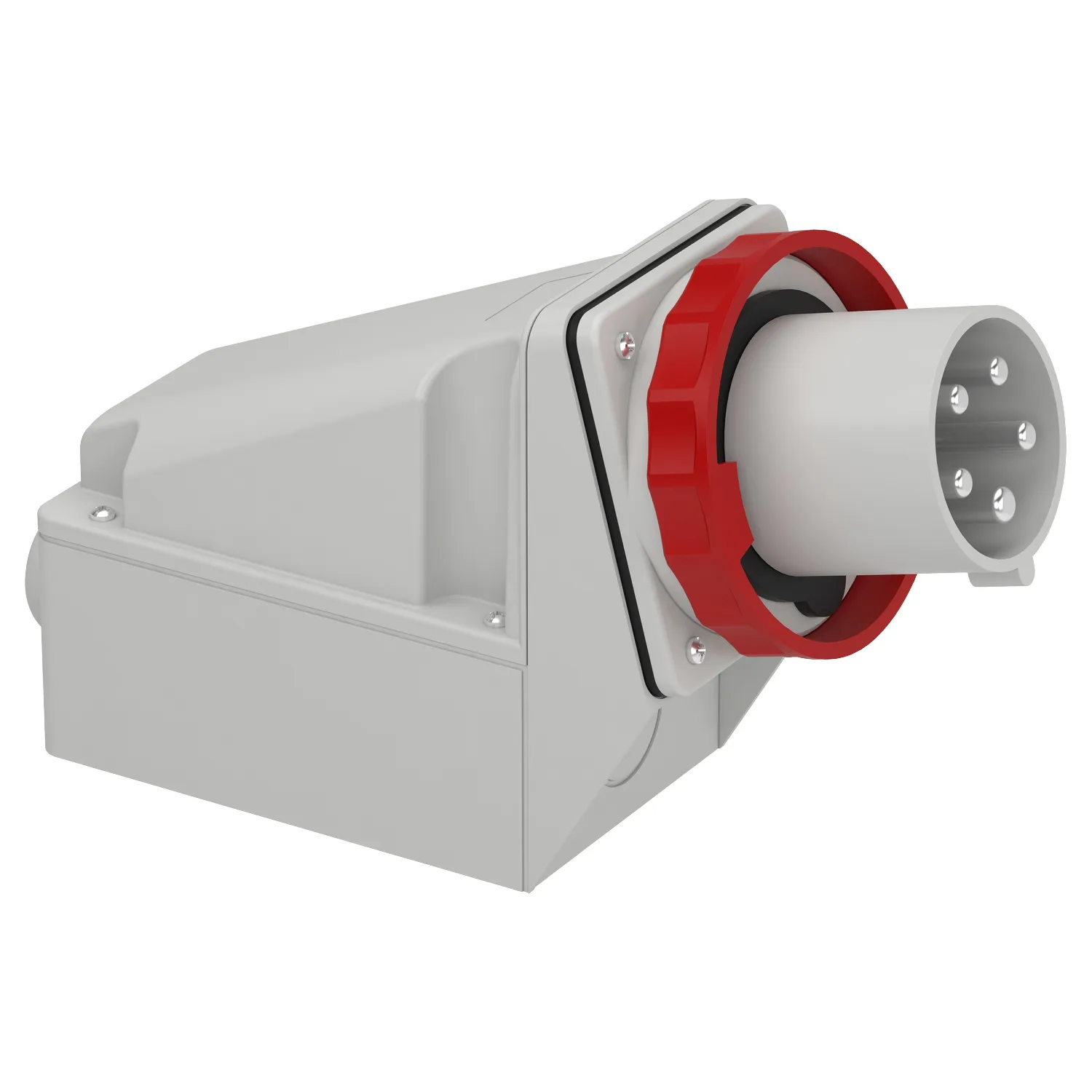 81583 - Main Schneider 81583 Pratika 5X63A 3P+N+E 380-415VAC IP67 Eğik Duvar Fişi