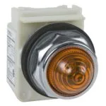 Schneider 9001KP35LYA9 30mm 24V AC/DC Ba 9S IP66 Beyaz Parlak Led Sekizgen Pilot Işığı