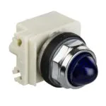 Schneider 9001KP7L9 30mm 230V AC Ba 9S IP66 Mavi Sekizgen Pilot Işığı