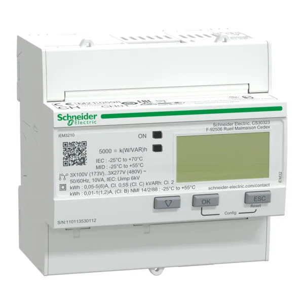 Schneider A9MEM3210 IEM3210 1 Dijital Çıkışlı Ct Enerji Ölçer