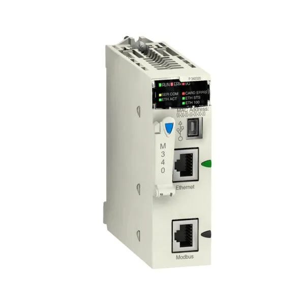 Schneider BMXP342020 M340 1024 Dijital 256 Analog Giriş/Çıkışlı Modbus Ethernet İşlemci Modülü