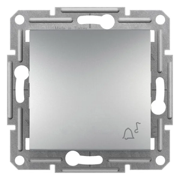Schneider EPH0800161 Asfora Plus Alüminyum Çerçevesiz Vidasız Zil İşaretli Liht Buton