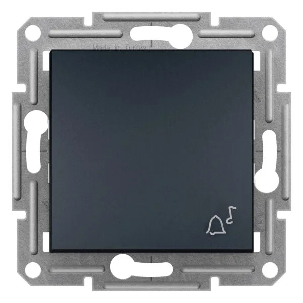 Schneider EPH0800171 Asfora Antrasit Zil İşaretli Çerçevesiz Liht Anahtar