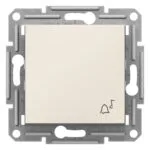 Schneider EPH0870123 Asfora Krem Zil İşaretli Çerçevesiz Liht Anahtar