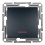 Schneider EPH1600171 Asfora Plus Antrasit Çerçevesiz Vidasız Işıklı Liht Buton