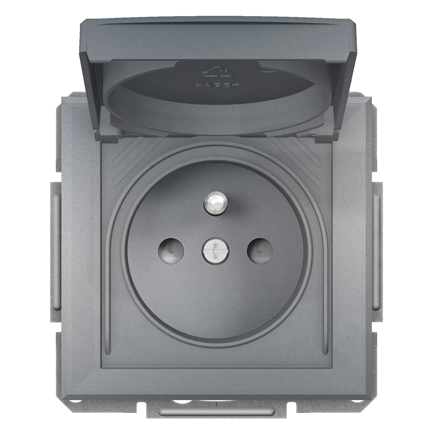 EPH2800662 - Main Schneider EPH2800662 Asfora Plus IP44 Vidalı Çelik Çerçevesiz Kapaklı Ups Priz