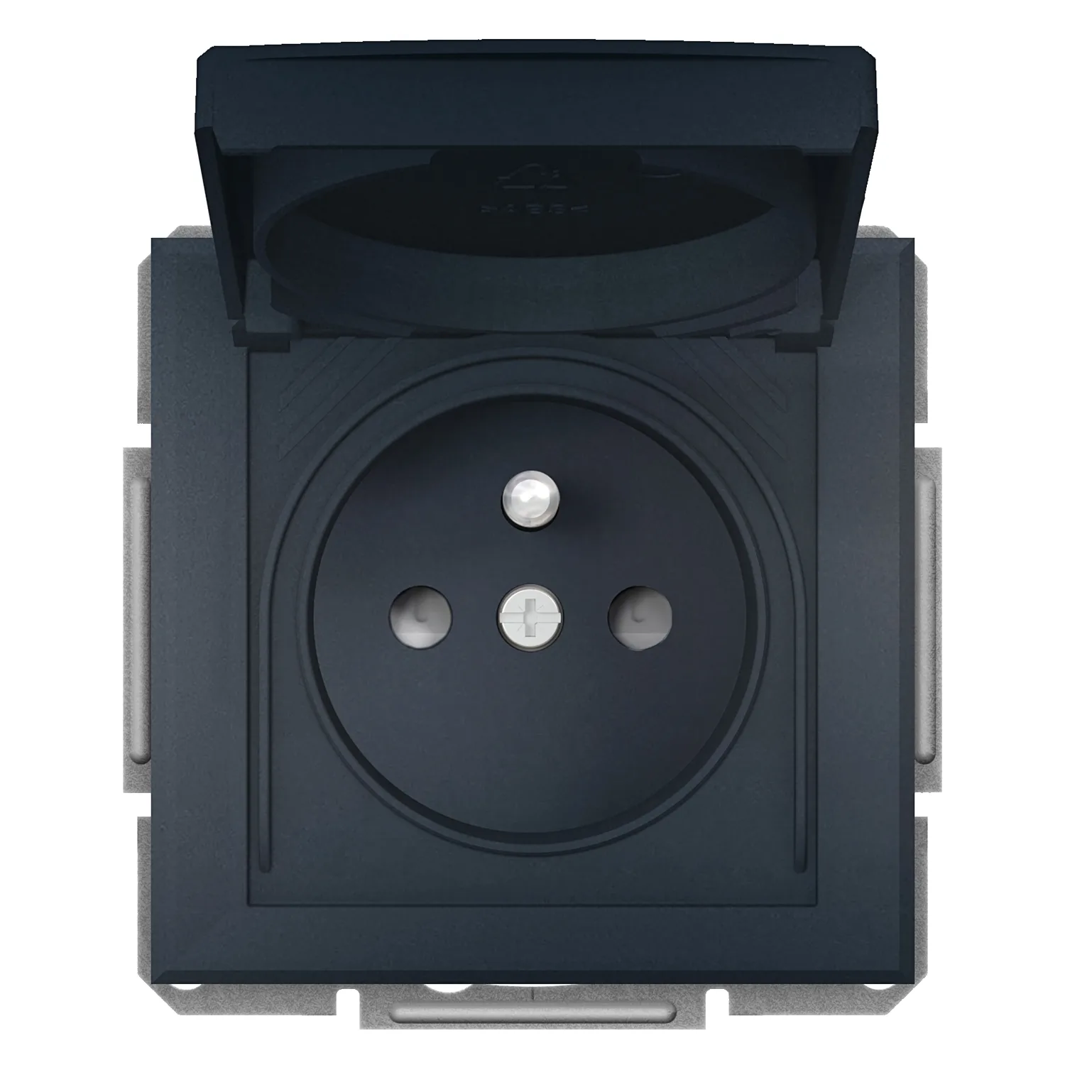 EPH2800671 - Main Schneider EPH2800671 Asfora Plus IP44 Vidalı Antrasit Çerçevesiz Kapaklı Ups Priz