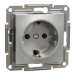 Schneider EPH2900161 Asfora Plus Alüminyum Çerçevesiz Vidalı Topraklı Priz