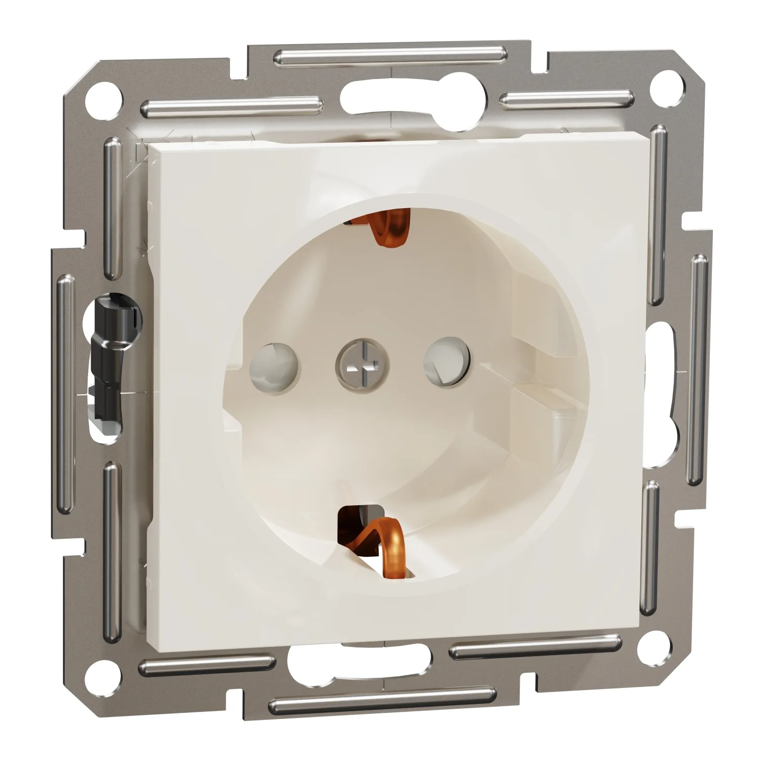 Schneider EPH2970223 Schneider EPH2970223 16A Asfora Krem Çerçevesiz Çocuk Korumalı Topraklı Priz