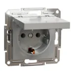 Schneider EPH3100161 Asfora Plus Çerçevesiz Vidalı Kapaklı Alüminyum Topraklı Priz