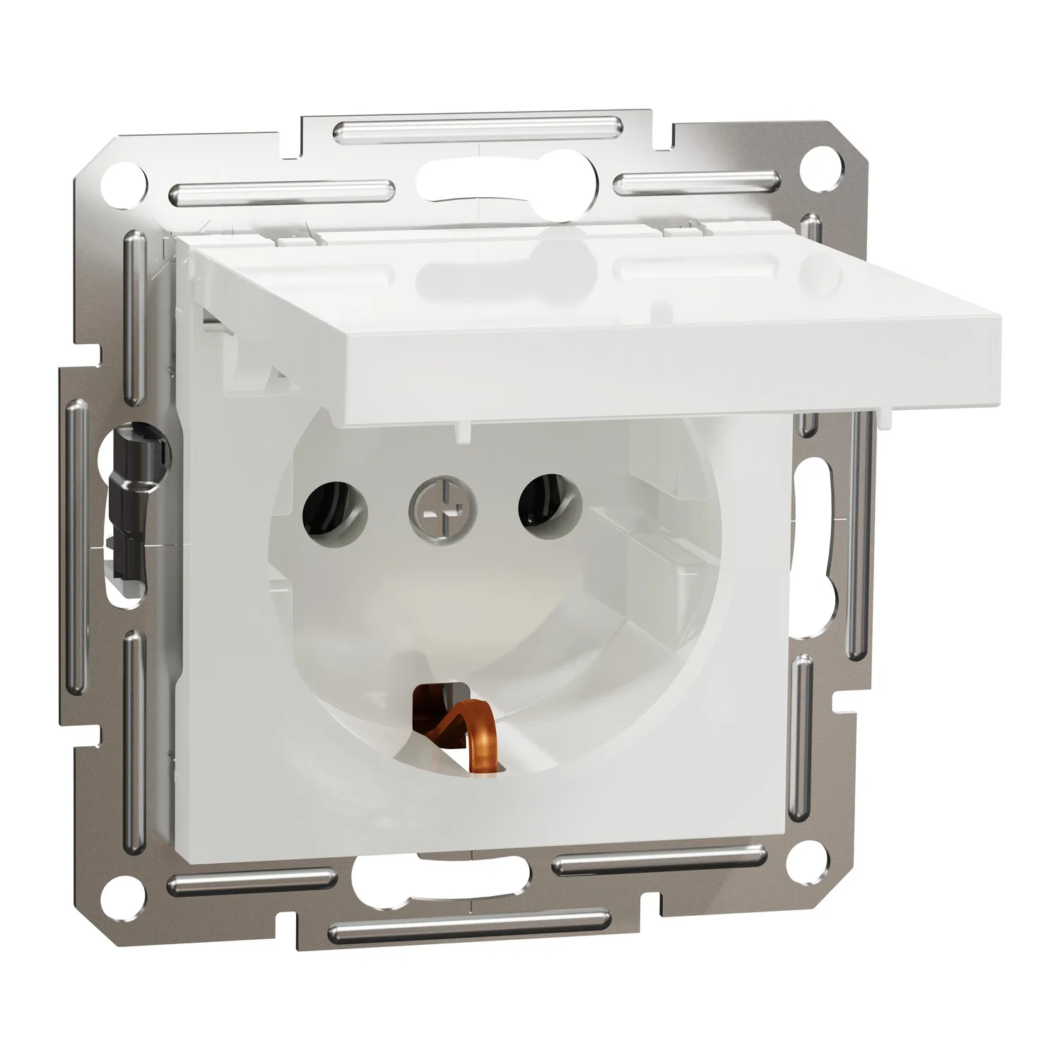 EPH3170121 - Main Schneider EPH3170121 16A Asfora Beyaz Çerçevesiz Kapaklı Topraklı Priz