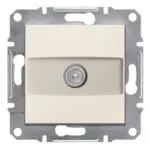 Schneider EPH3270123 Asfora 1DB Krem Çerçevesiz Sonlu Tv Prizi