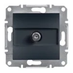 Schneider EPH3700271 Asfora 4DB Antrasit Geçişli Sat Priz