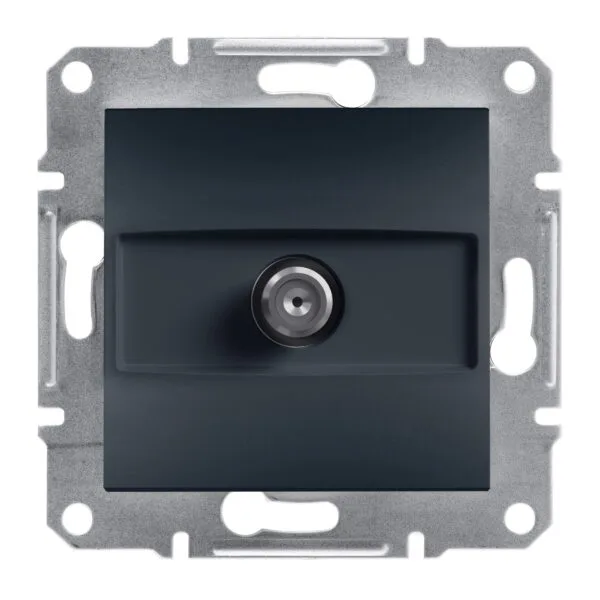 Schneider EPH3700271 Asfora 4DB Antrasit Geçişli Sat Priz