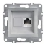 Schneider EPH4700161 Asfora Tekli Alüminyum RJ45 CAT6 Utp Telefon Prizi