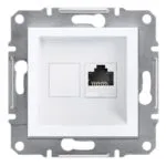 Schneider EPH4770121 Asfora Tekli Beyaz Çerçevesiz RJ45 CAT6 Utp Data Prizi
