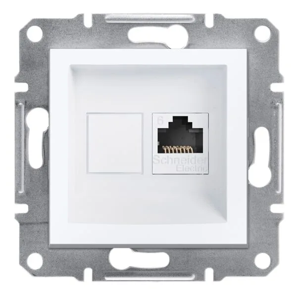 Schneider EPH4770121 Asfora Tekli Beyaz Çerçevesiz RJ45 CAT6 Utp Data Prizi