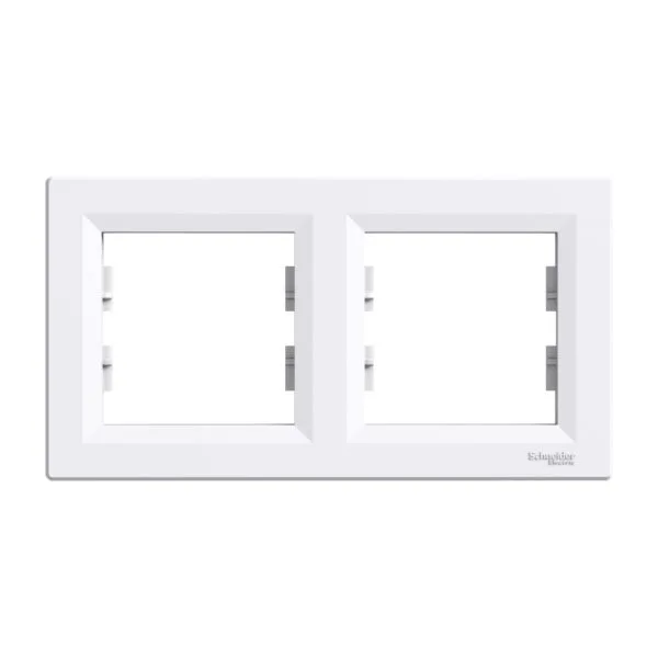 Schneider EPH5800221 Asfora 2LI Beyaz Yatay Çerçeve