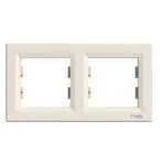 Schneider EPH5800223 Asfora 2LI Krem Yatay Çerçeve