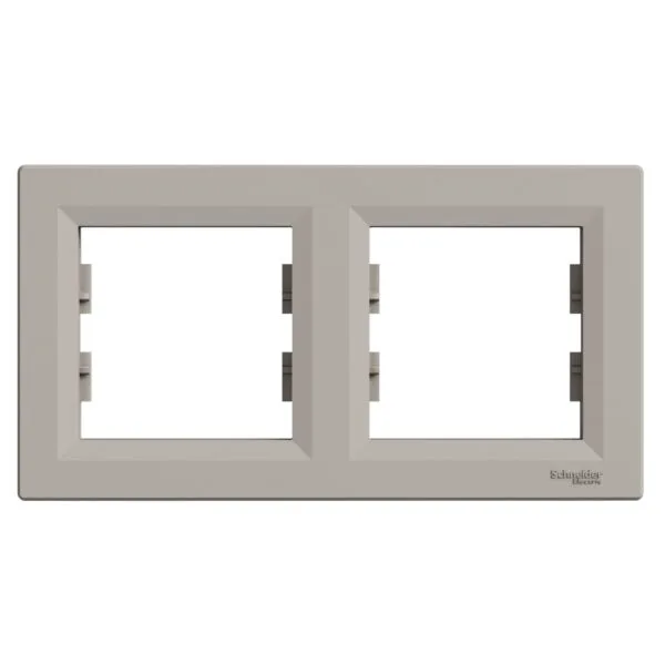 Schneider EPH5800269 Asfora 2LI Bronz Yatay Çerçeve