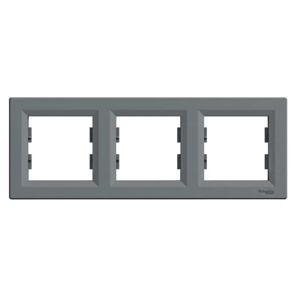 Schneider EPH5800362 Asfora 3Lü Çelik Yatay Çerçeve