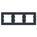 Schneider EPH5800371 Asfora 3Lü Antrasit Yatay Çerçeve