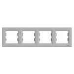 Schneider EPH5800461 Asfora Plus 4Lü Alüminyum Yatay Çerçeve