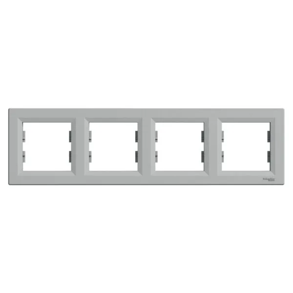 Schneider EPH5800461 Asfora Plus 4Lü Alüminyum Yatay Çerçeve