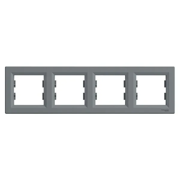 Schneider EPH5800462 Asfora 4Lü Çelik Yatay Çerçeve