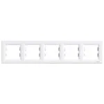 Schneider EPH5800521 Asfora 5LI Yatay Beyaz Çerçeve