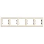 Schneider EPH5800523 Asfora 5LI Yatay Krem Çerçeve