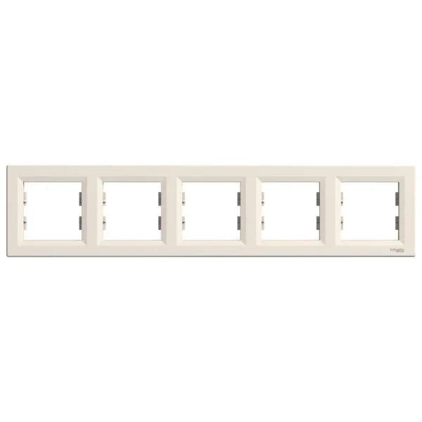 Schneider EPH5800523 Asfora 5LI Yatay Krem Çerçeve