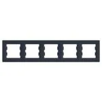 Schneider EPH5800571 Beşli Asfora Antrasit Yatay Çerçeve