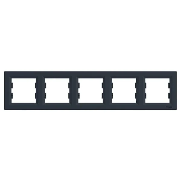 Schneider EPH5800571 Beşli Asfora Antrasit Yatay Çerçeve