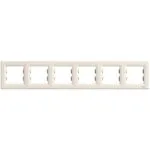 Schneider EPH5800623 Altılı Asfora Yatay Krem Çerçeve