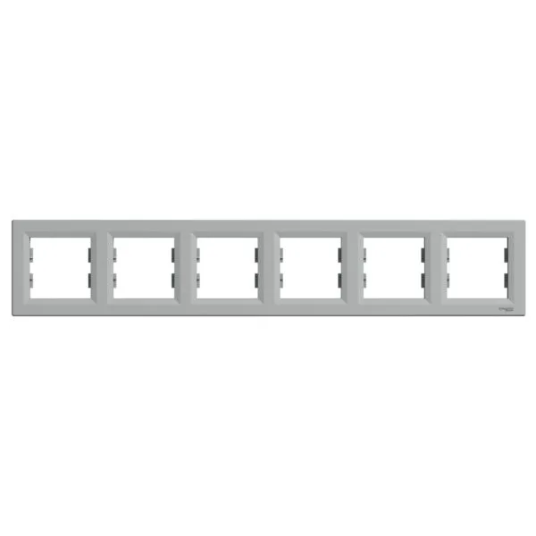 Schneider EPH5800661 Asfora Plus 6lı Alüminyum Yatay Çerçeve