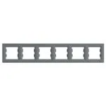 Schneider EPH5800662 Altılı Asfora Çelik Yatay Çerçeve