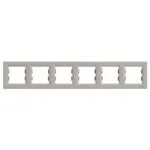 Schneider EPH5800669 Altılı Asfora Bronz Yatay Çerçeve