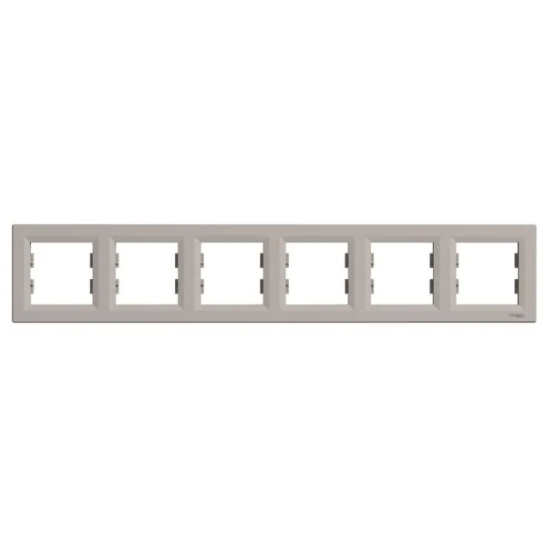 Schneider EPH5800669 Altılı Asfora Bronz Yatay Çerçeve