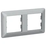 Schneider EPH5805261 Asfora Em Plus 2LI Alüminyum Yatay Anahtar Priz Çerçevesi